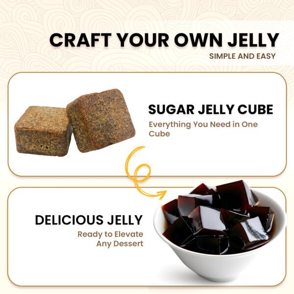 Brown Sugar Konjac LYCHEE JELLY – Vegan, Gluten-Free, Dye-Free, Halal | Shelf-Stable 8-Cube Pack (Makes 40oz+) | Perfect for Drinks & Desserts - Image 5